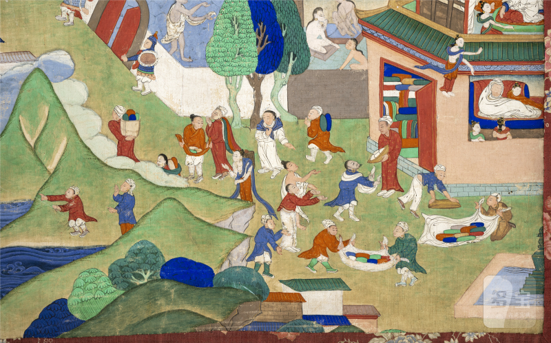 TWO THANGKAS DEPICTING PROBABLY SCENES OF THE AVADANA KALPALATA - 图5